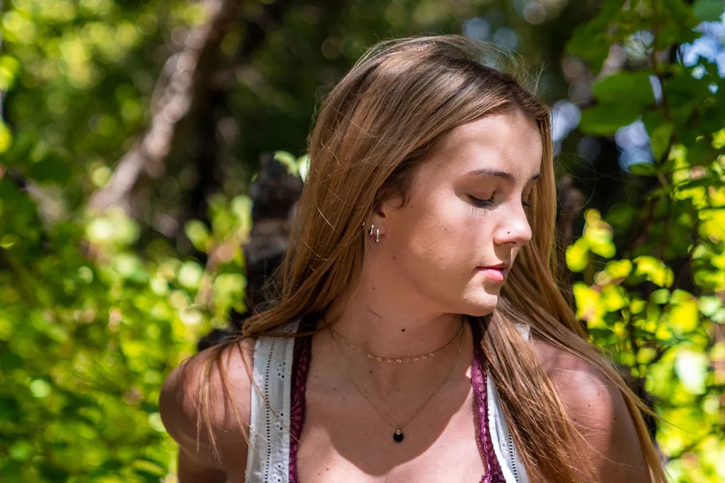 Young woman portrait outdoors, natural light, Southern California