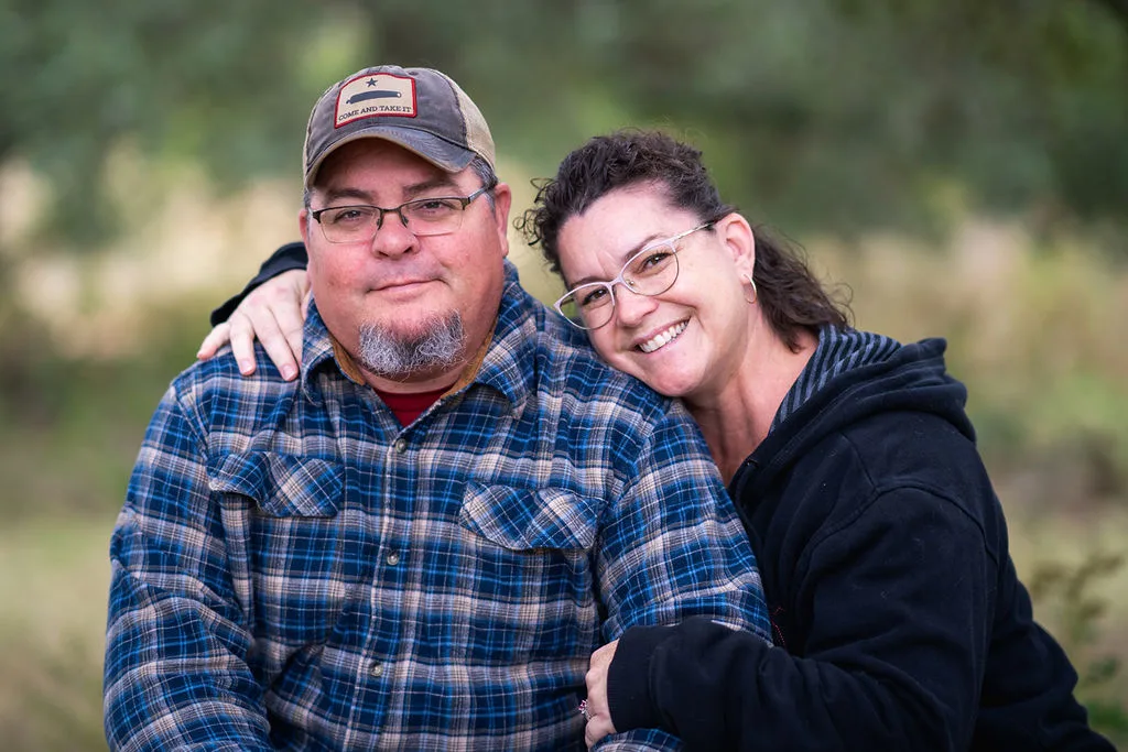 Couple portrait outdoors in natural setting — Southern California portrait photography
