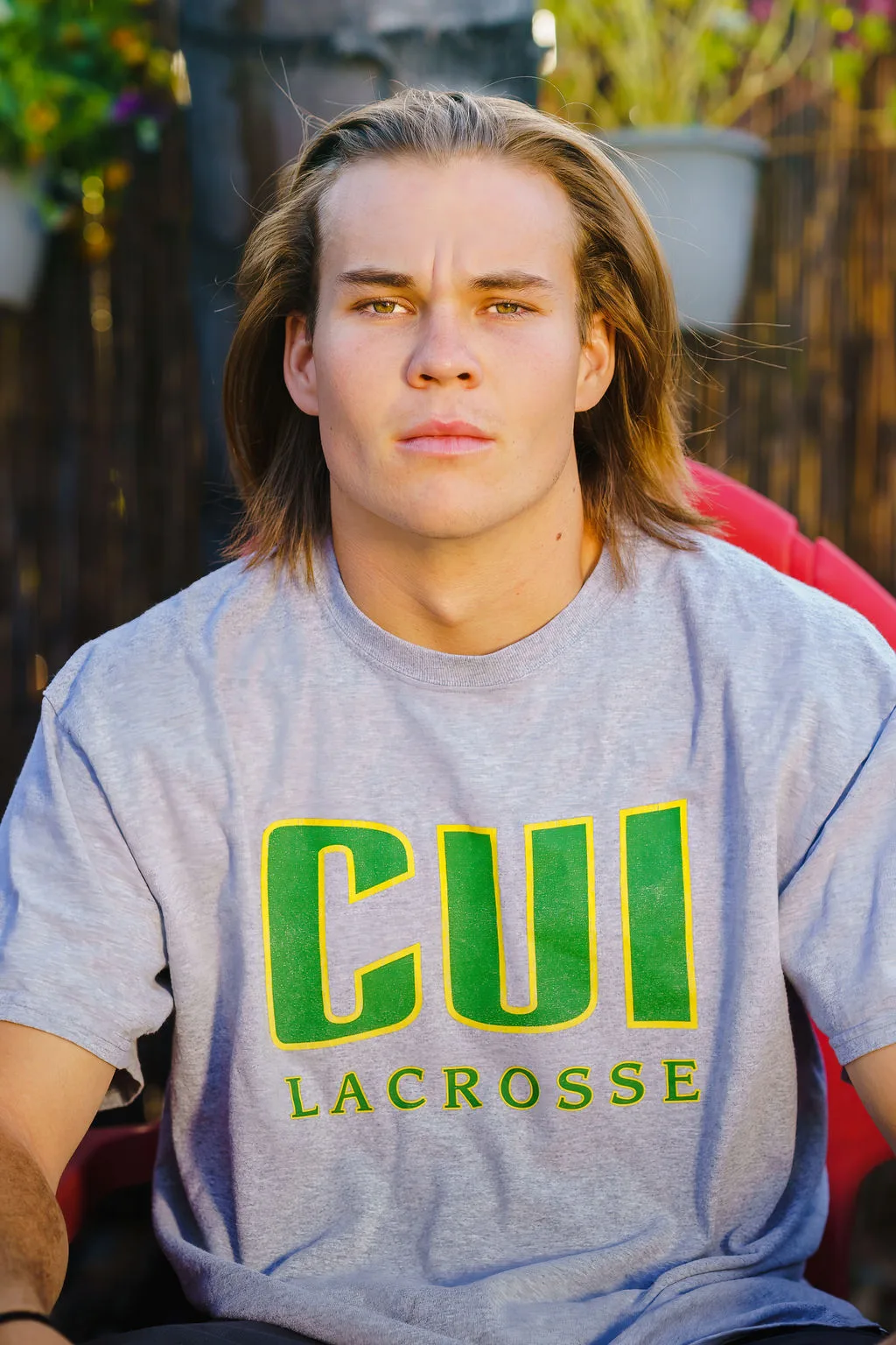 Young man outdoor casual portrait, Southern California